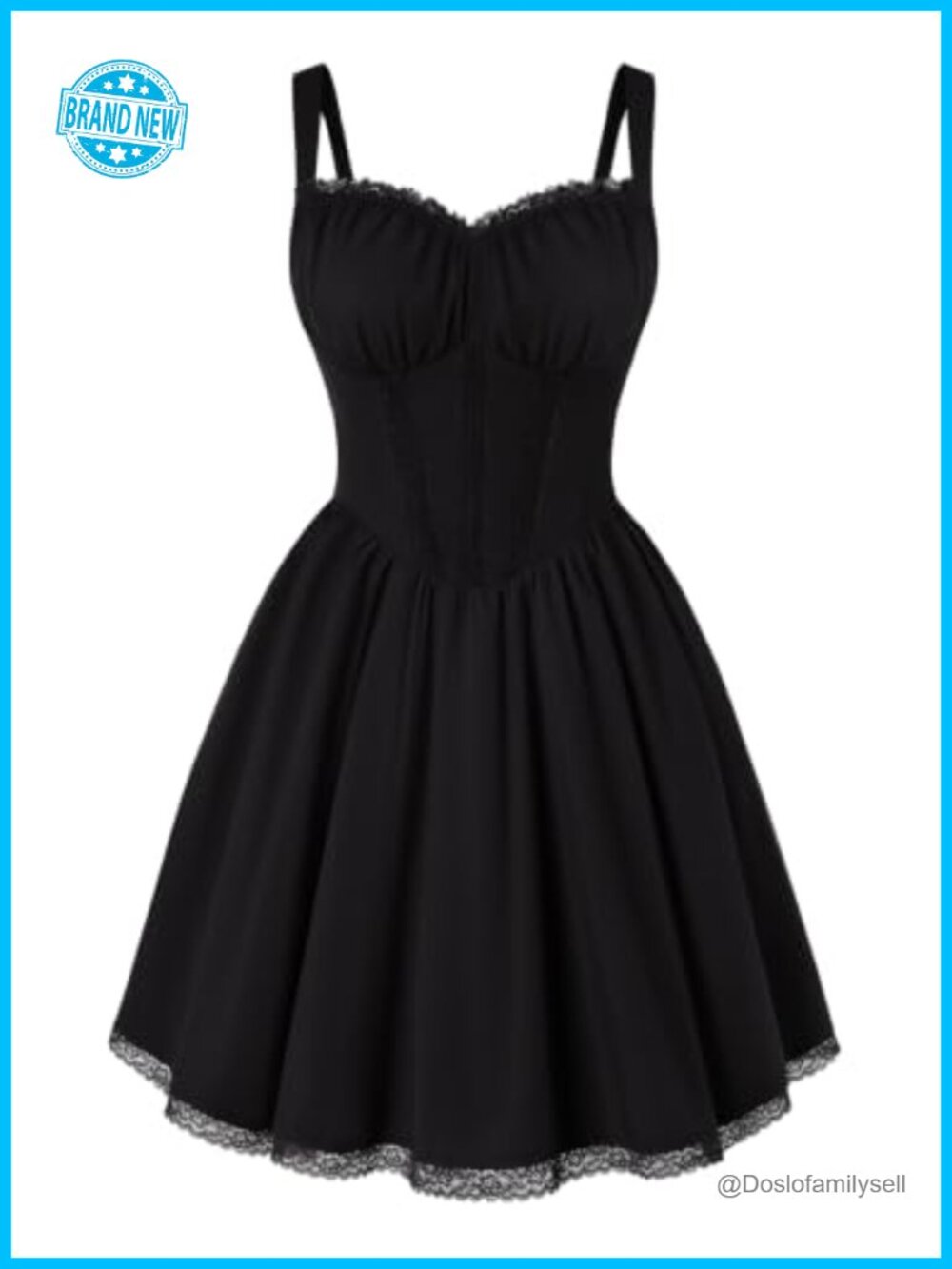 Lace Corset Mini Dress Sweetheart A-Line Hidden Pockets Grad Party